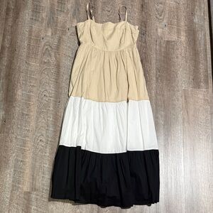 Jcrew resort wear Colorblock Maxi Dress